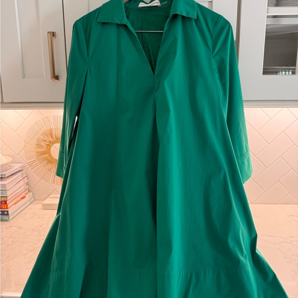 English Factory A-line Kaftan dress! Beautiful green! Size M